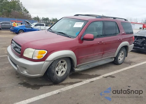 2002 Toyota Sequoia Sr5 V8 z USA, uszkodzony, nr VIN 5TDZT34A42S121388